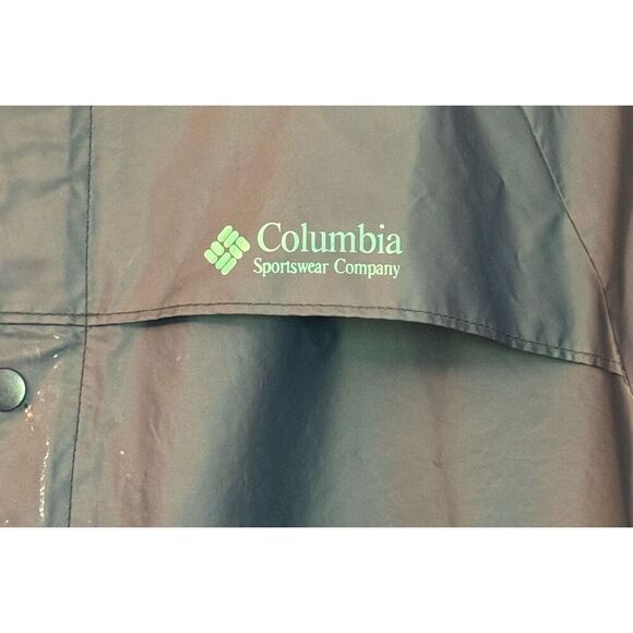 Vintage 90’s Columbia Soft Bill Hood Durable Classic Men’s Raincoat Size Large - Picture 2 of 15